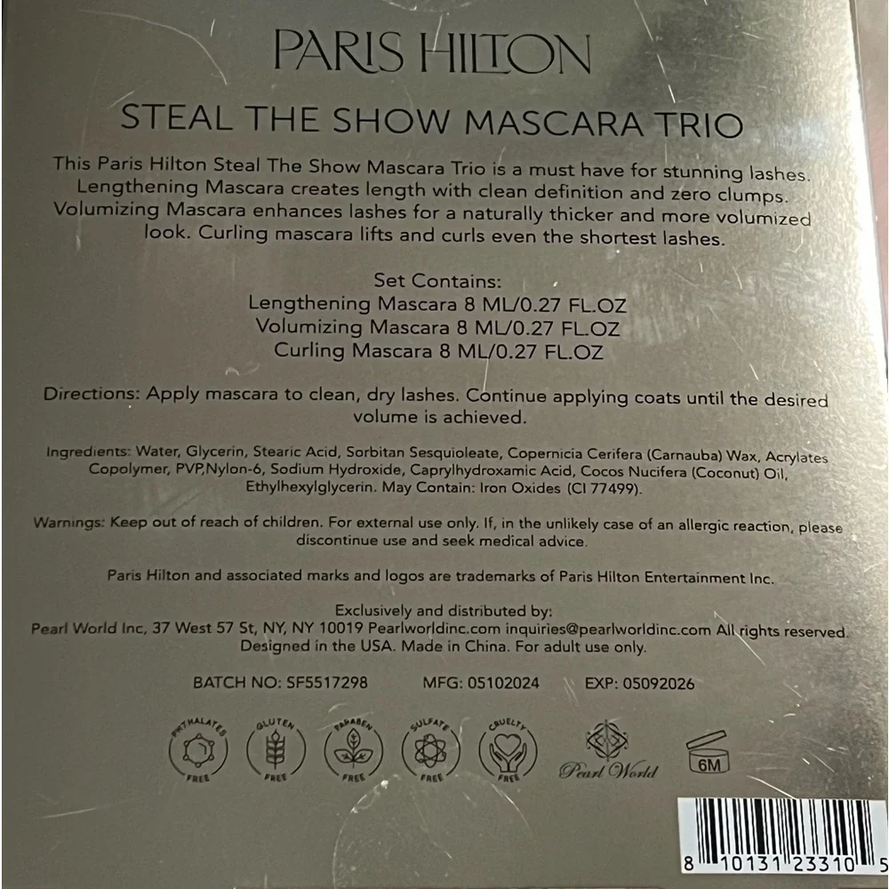 Paris Hilton Steal The Show Mascara Trio New in box